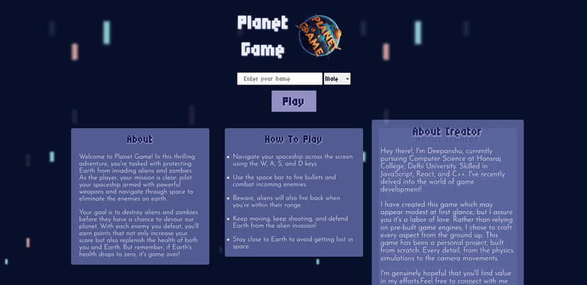 Planet Game